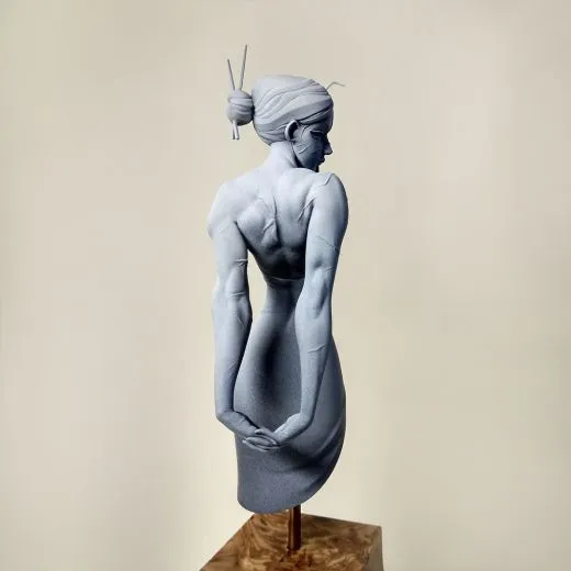 Warrior in Red Dress