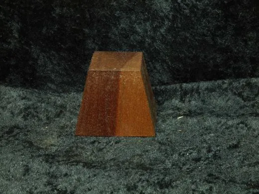 Base for a bust with three sloped sides