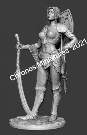 World of Fantasy: Elf woman warrior