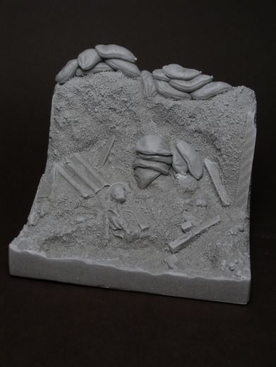 Grabenteil mit Figure Somme 1916