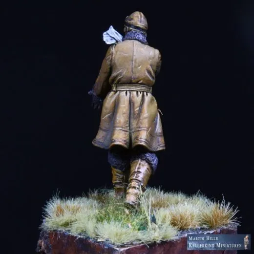 Pilot des Royal Flying Corps im Ledermantel, 1914-18