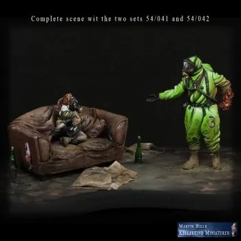 Mann in Schutzanzug "No fear" Teil 1