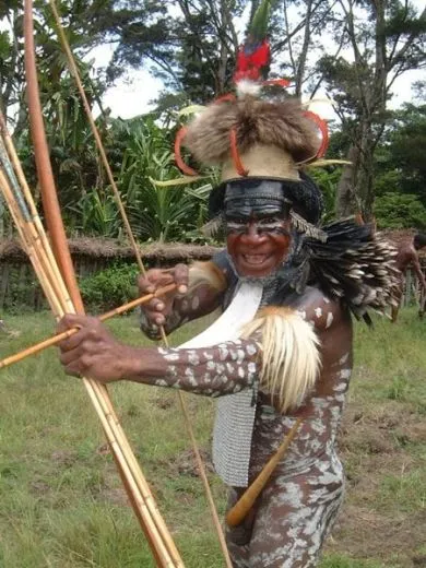 Krieger aus Papua Neu Guinea