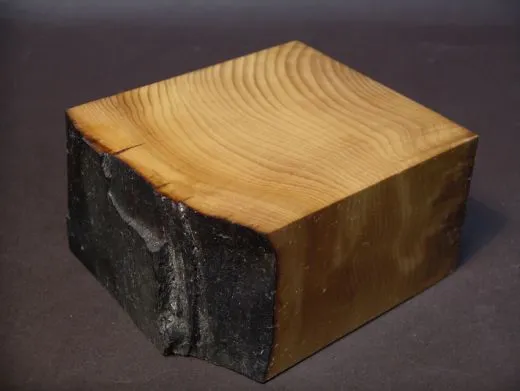 Base with natural edge