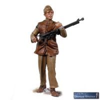Mechaniker mit Lewis Gun