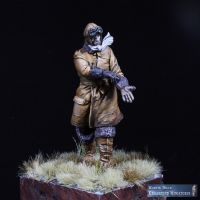 Pilot des Royal Flying Corps im Ledermantel, 1914-18